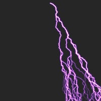 エフェクト素材・サンダーブレイザー「紫」（RGBA　AVI+PNG連番画像2形式パック販売）