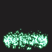 エフェクト素材・Cピースグランドストーム「緑」（RGBA　AVI+PNG連番画像2形式パック販売）