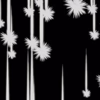 エフェクト素材・シューティングスターフォールレイン「白」（RGBA　AVI+PNG連番画像2形式パック販売）