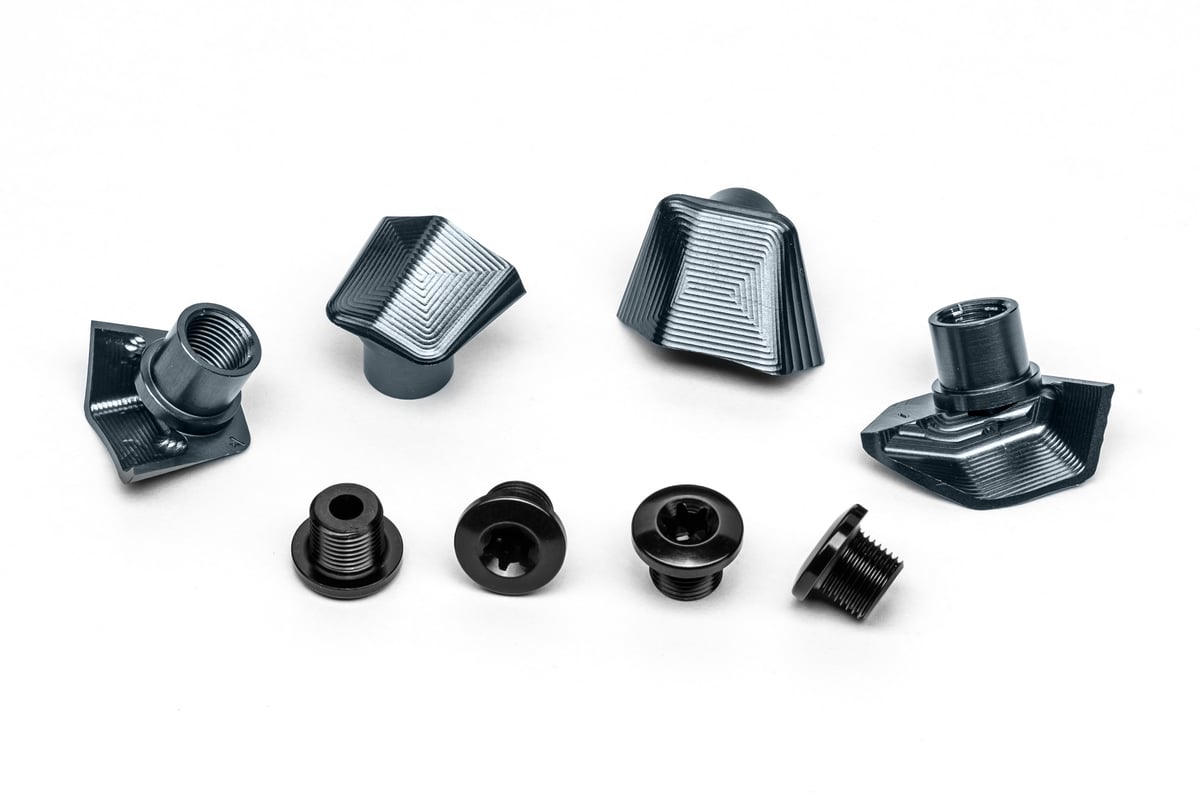 Dura Ace 9100 covers + bolts GREY | absoluteBLACK
