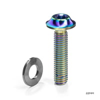 Titanium フラットマウント キャリパーボルト（超低摩擦ワッシャー付き）22mm