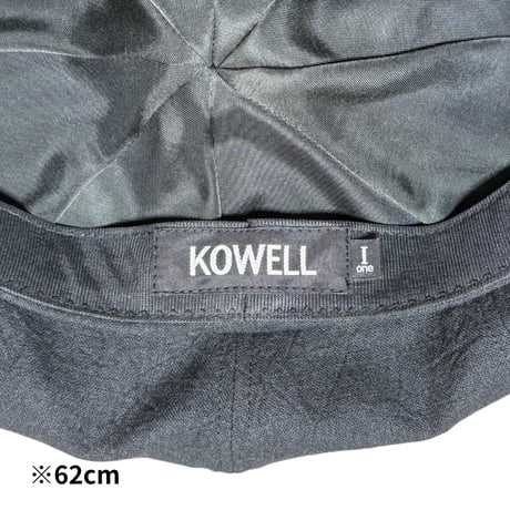 Solid Linen Canvas Beret / Dark Navy