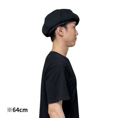 Solid Linen Canvas Beret / Gray Khaki