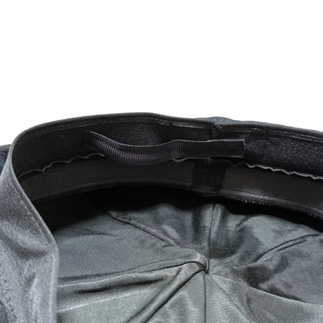 Solid Linen Canvas Casquette / Black