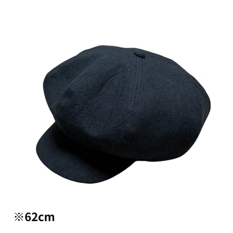 Solid Linen Canvas Casquette / Dark Navy