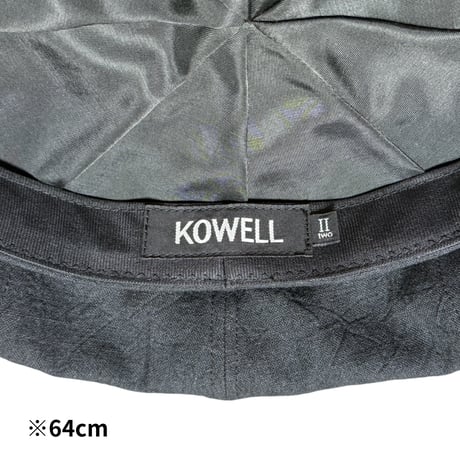 Solid Linen Canvas Beret / Dark Navy
