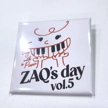 「ZAQの日」 缶バッジ (顔イラストver.)