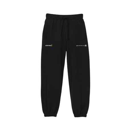10.0 oz logo embroidery Sweat pants (Black)