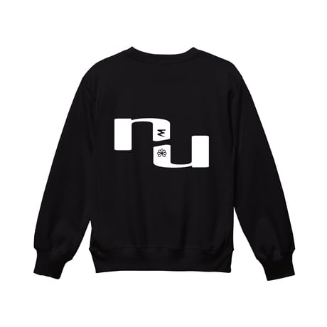 10.0 oz Naïve united big silhouette sweater (Black)