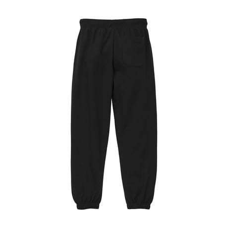 10.0 oz logo embroidery Sweat pants (Black)