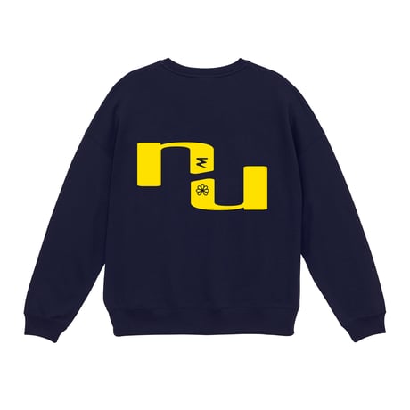 10.0 oz Naïve united big silhouette sweater (Navy)