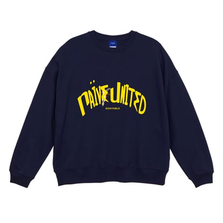 10.0 oz Naïve united big silhouette sweater (Navy)