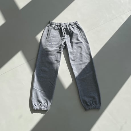 10.0 oz logo embroidery Sweat pants (Gray)