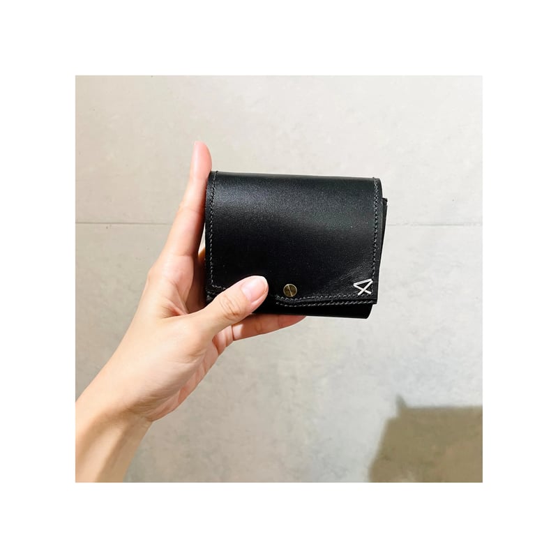 BLACK LEATHERS WORKS 三つ折り財布 黒 CATEGORY MIDDLE WALLET | BLACK LEATHER WORKS