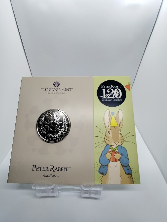 2022年 ピーターラビット PETER RABBIT 120周年 記念銀貨
