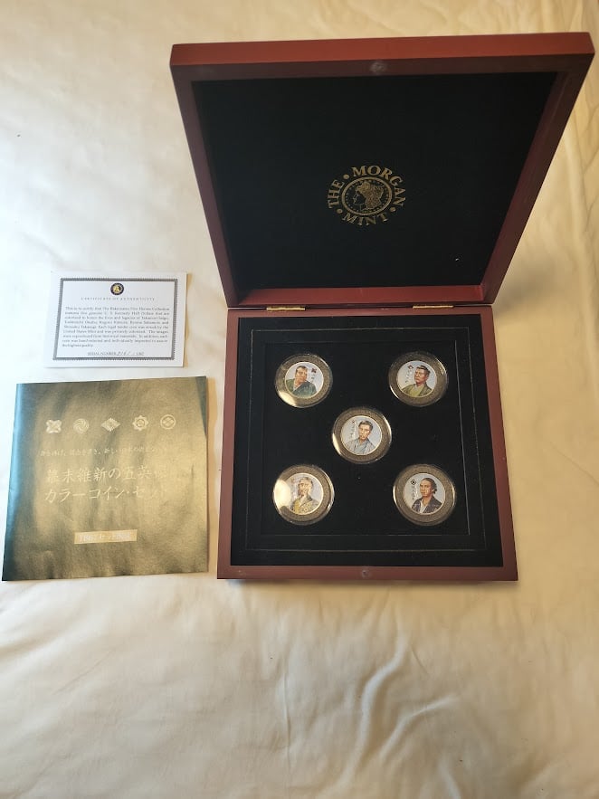 幕末維新の五英傑 カラーコインセット 1867セット限定 フランクリン