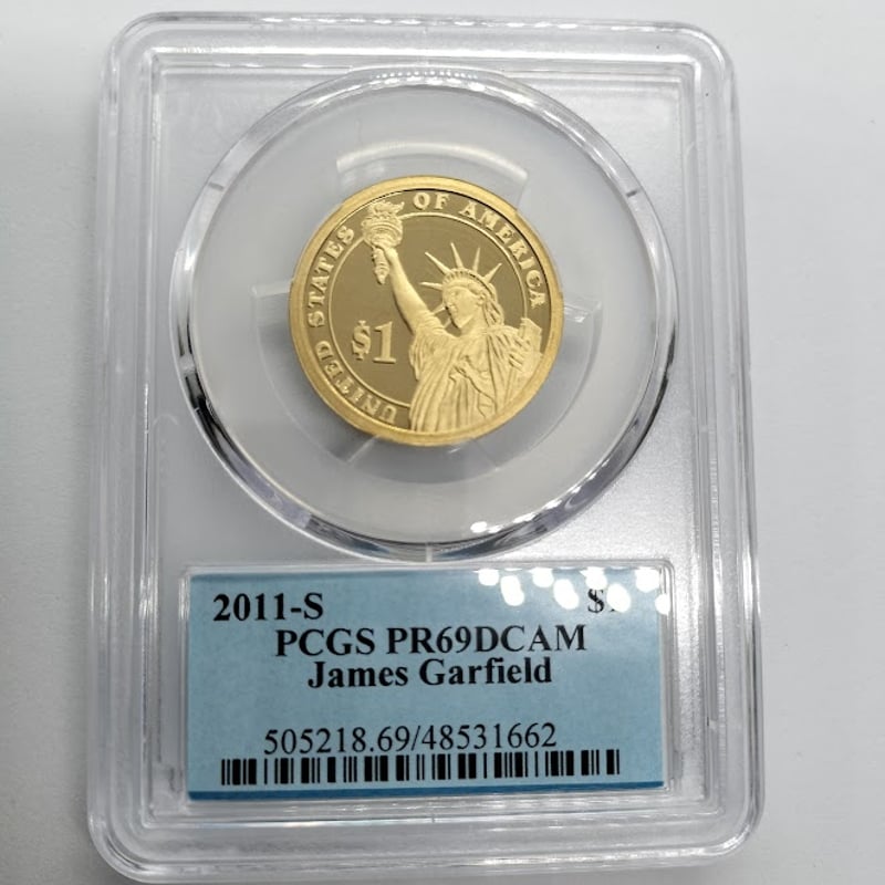 PCGS PR69DCAM 2011-S ジェームズ・ガーフィールド大統領1ドル PCGS PR69DCAM 2011-S ジェームズ・ガーフィールド大統領 大統領