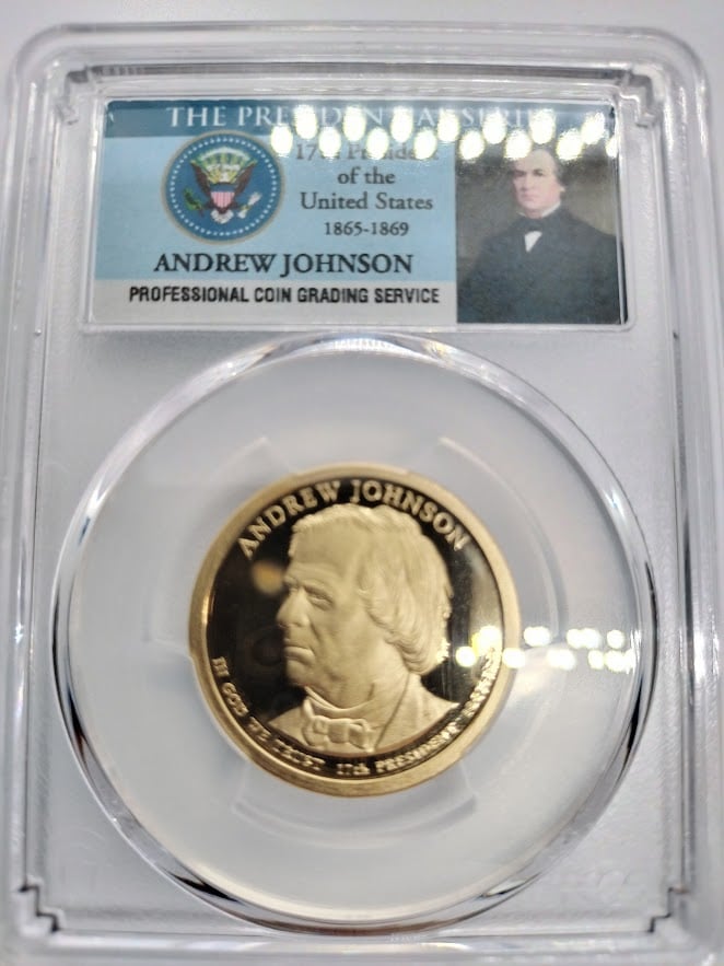 PCGS PR69DCAM 2011 アンドリュー・ジョンソン大統領1ドル PCGS PR69DCAM 2011 アンドリュー・ジョンソン大統領1ドル PCGS