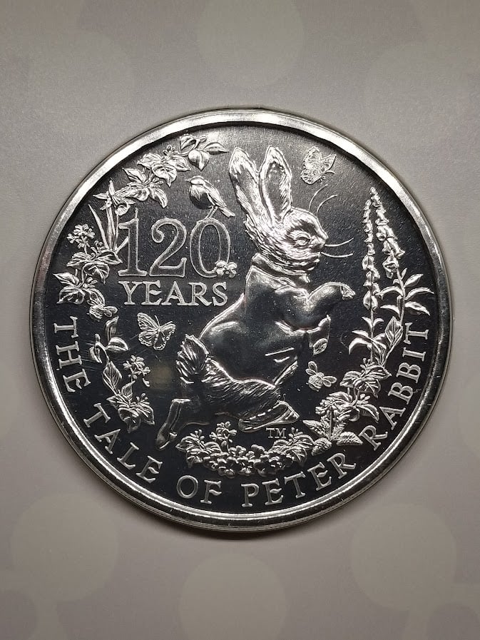 2022年 ピーターラビット PETER RABBIT 120周年 記念銀貨 2022年 ピーターラビット PETER RABBIT 120周年 記念銀貨