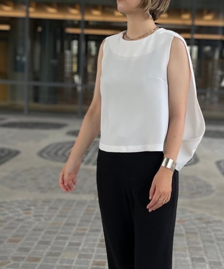 《Gemini》original hira hira tops / white