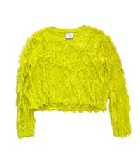 <USED> 19 Neon Yellow shaggy knit / ALYSI
