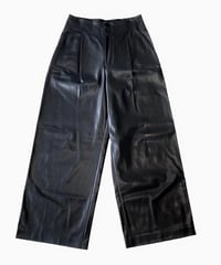 <USED> 02 Leather Wide Pants  / ADORE