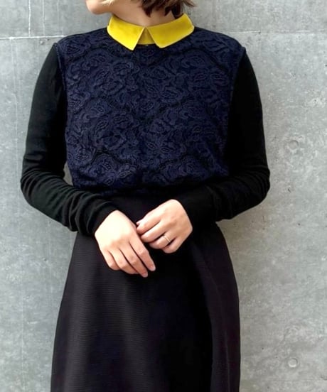 <USED> 23 Lace Layered Tops / CARVEN
