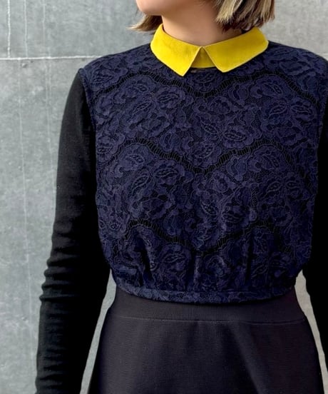 <USED> 23 Lace Layered Tops / CARVEN