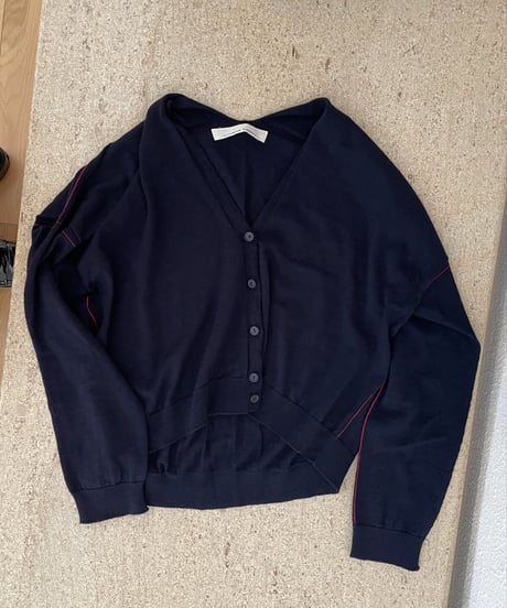 <USED> 21 Cardigan Navy  / LIVIANA CONTI