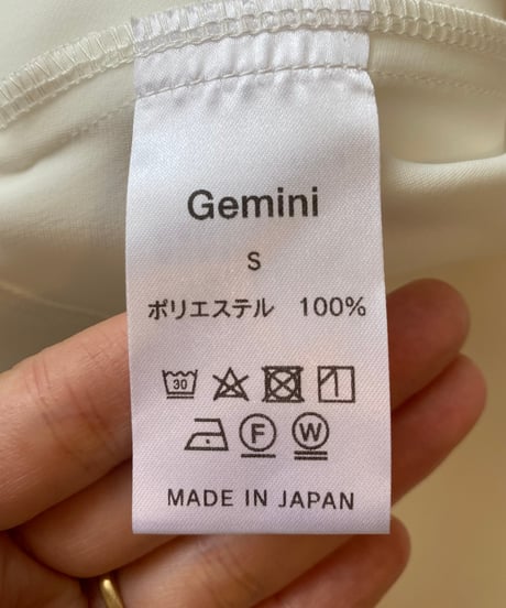 《Gemini》original hira hira tops / white