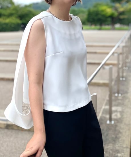 《Gemini》original hira hira tops / white