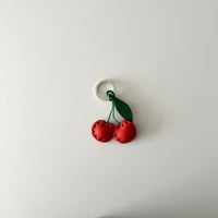 La cuoieria キーホルダー　さくらんぼ