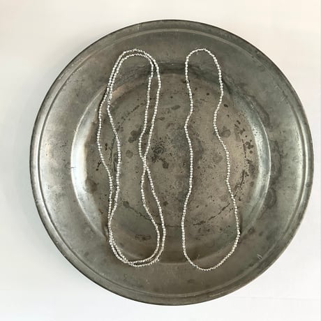 fog linen work ビーズネックレス　シルバー