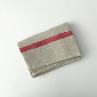 fog linen work リネンキッチンクロス　ナチュラルレッドライン