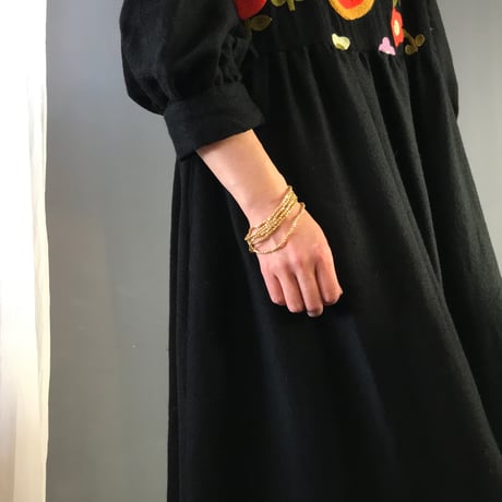 fog linen work ビーズネックレス　シルバー