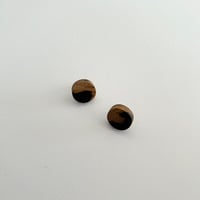 ミタニ木工　ピアス　黒柿