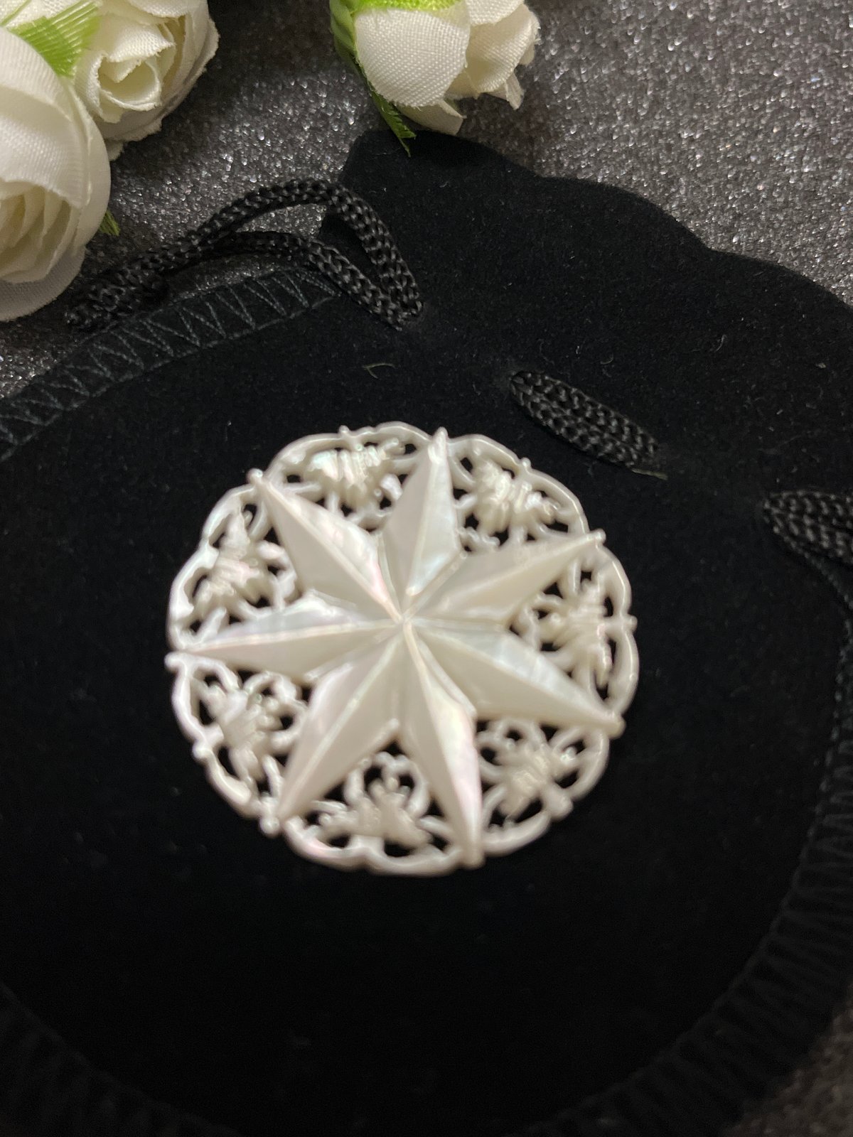 ベツレヘムパール ベツレヘムの星 七芒星 ブローチ | sophia333