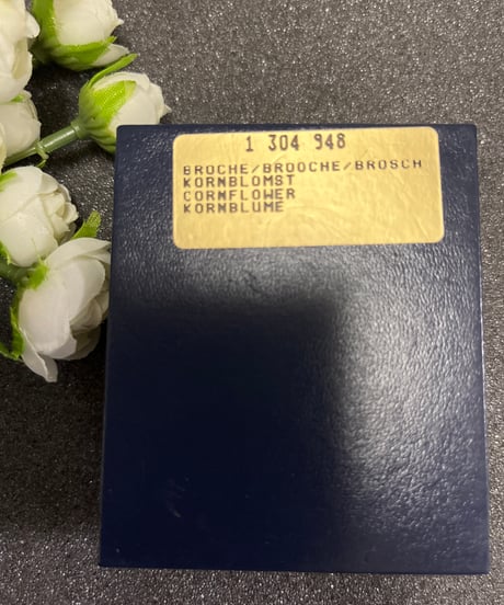 デンマーク王室御用達　24金　フローラダニカ　コペンハーゲン　わすれな草　  ブローチ　お花　フローラダニカ
