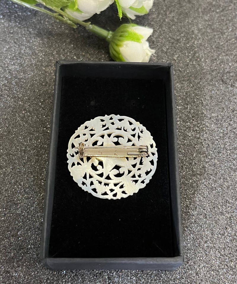 ベツレヘムパール ベツレヘムの星 五芒星 5つ星 ブローチ ベツレヘムパール ベツレヘムの星 五芒星 5つ星 ブローチ
