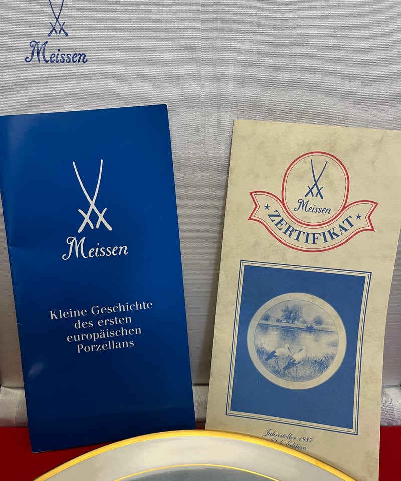 マイセン 限定 プレート 野鳥シリーズ 1987 箱 保証書付 【公式通販】