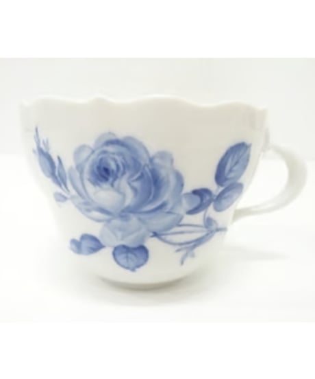 マイセン　Meissen ブルーローズ カップ＆ソーサー　スプーン付　箱　蕾