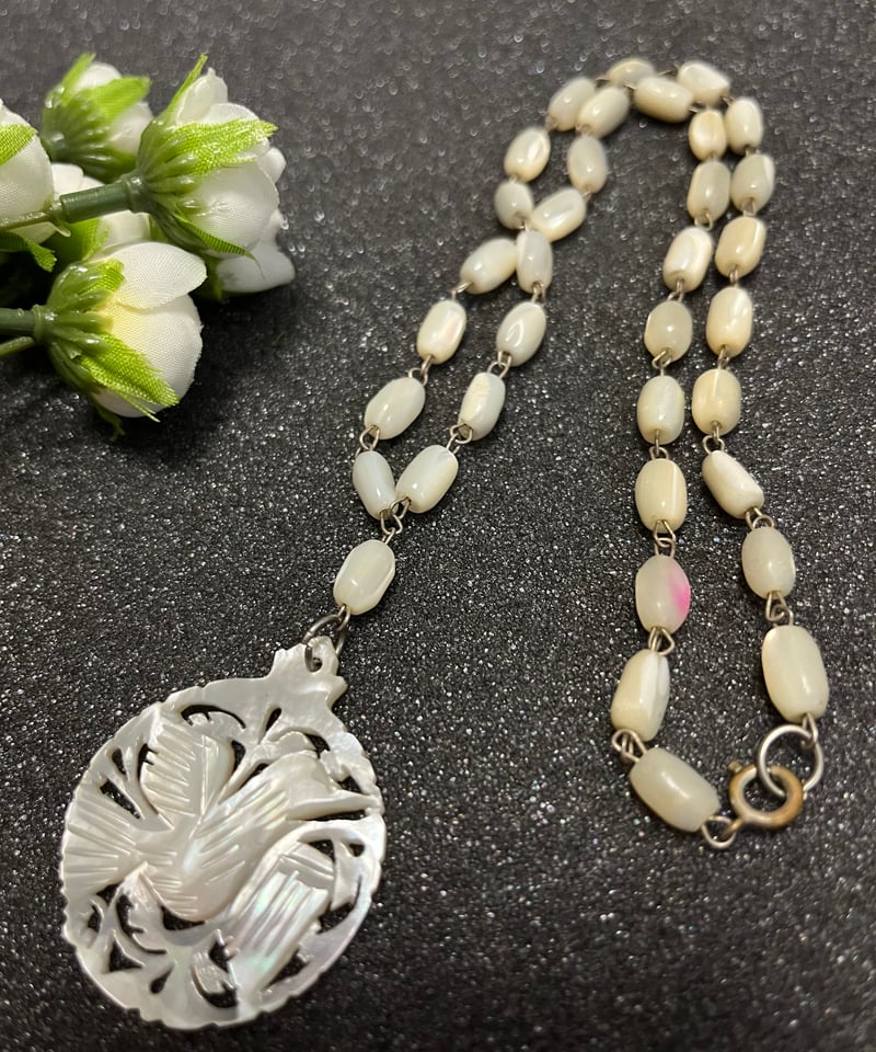 ベツレヘムパール 鳥 ハト ネックレス ペンダント | Maison de Sophia 333