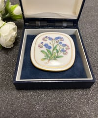 デンマーク王室御用達　24金　フローラダニカ　コペンハーゲン　わすれな草　  ブローチ　お花　フローラダニカ