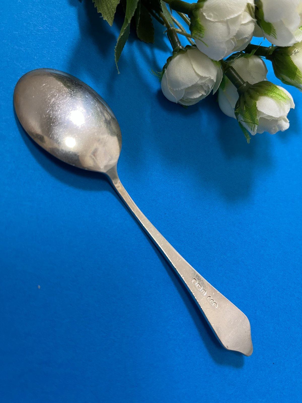 イギリス　シルバー　925 スプーン　銀食器　銀製品　銀製　銀　新品　未使用 イギリス 王室御用達 1944年 最高級銀食器 純銀製スプーン