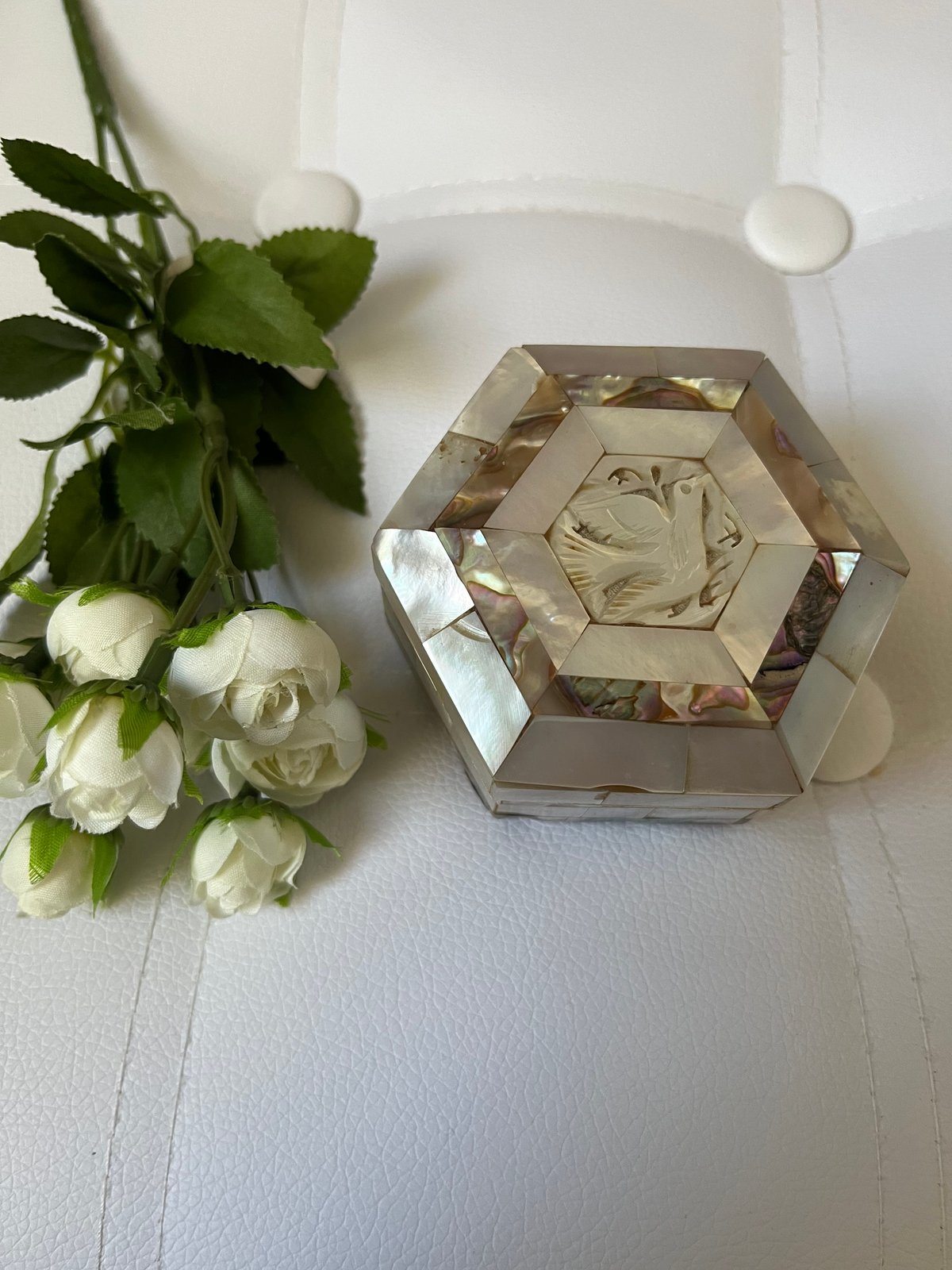 ベツレヘムパール　ジュエリーケース　真珠貝　平和　鳩ハト　ヴィクトリア　六芒星 fit=scale-down,w=1200