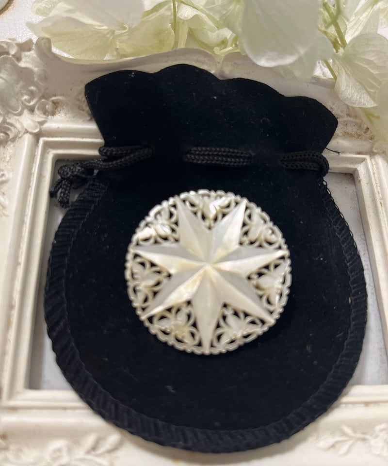 ベツレヘムパール 七芒星 七つ星 ブローチ パール エルサレム | Maison