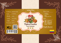 【Colombia】焙煎豆100g 深煎り☆希少種(残りわずか)