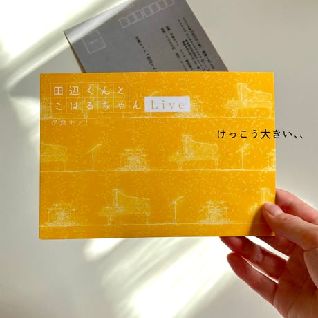 （SOLD OUT）『田辺くんとこはるちゃん リリースライブ』前売りチケット（チケットのみ）