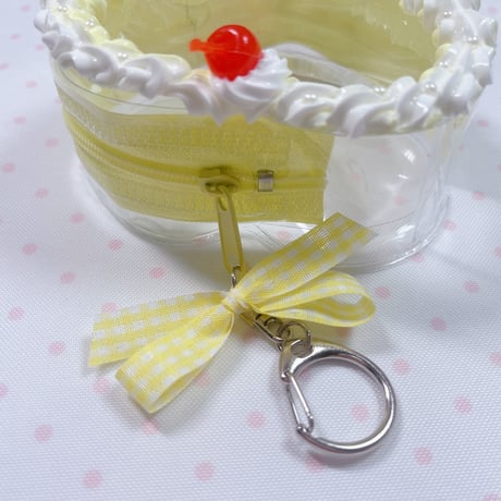 ハートケーキポーチ（きいろ）♡♡