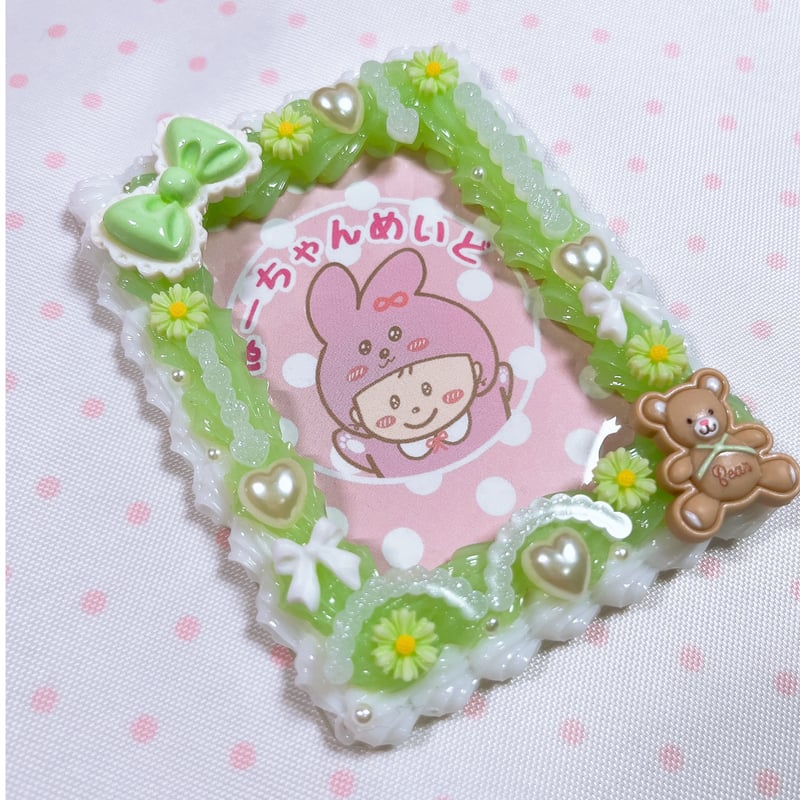 59】ブルー×きらきらホログラムホイップ‪‪❤︎‬硬質トレカケース‬